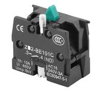 NINMORTH 10A 600V ZB2-BE101CBE102C NO Push Button Joystick Switch, for Black, 22mm Panel Mount Industrial Control