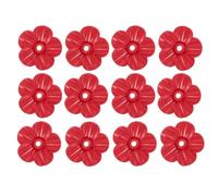 NINMORTH 12-Pack Hummingbird Feeder for Replacement Flowers, for Red for PP Artificial Blossoms 0.3"" Hole Feeders, 1.18"" x 1.18""