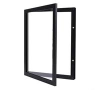 NINMORTH 13x13 Black Wooden T-Shirt Display Frame with UV-Resistant Acrylic Cover for Jerseys and Artwork