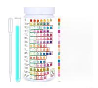 NINMORTH 16 in 1 Drinking Water Test Kit for Pools, Spas, Wells and Aquariums, High Accuracy Test Strips with Tube and Dropper, Easy Use, 50 Count(50pcs)