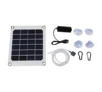 NINMORTH 20W Monocrystalline Solar Pond Aerator Quiet Air Pump Outdoor Garden Fish Ponds for Black