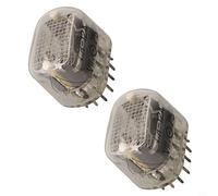 NINMORTH 2pcs IN-12A IN-12B Nixie Tubes Compatible with Clock Kits, Retro Digital Neon Display, Stable Performance