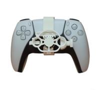 NINMORTH 3D for Mini Steering Wheel, for Compact Racing Game Controller Handle, for Dynamic Simulation Accessory Enhanced Gameplay, Yellow(white)