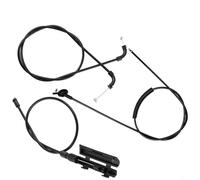 NINMORTH 3Pcs Engine Bonnet Release Cable E65 E66 740i 745i 750i Sport 760Li for Alpina B7 for OEM 51238240609 51238240608
