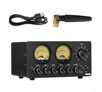 NINMORTH 5-Band EQ Equalizer EQ5-PRO with BT Receiver, Stereo Preamp, Real-Time VU Meters, Balance Control, Aluminum Knobs