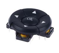 NINMORTH 5 Way Directional Combination Switch for A14 Cap with Arrow OK Button, B3F-4055, for Plastic, 3.5 cm, for Black/Blue