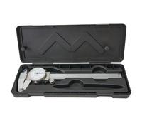 NINMORTH 6 Inch Dial Vernier Caliper, 0001" Accuracy, Stainless Steel Digital Measurement Gauge Inside Outside Depth Step, 15" Dial