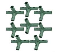 NINMORTH 8pcs for Heavy Duty Greenhouse Connectors 19mm for Plastic Joint Brackets PVC Pipe Frame Construction(3#)
