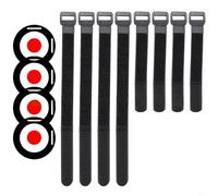 NINMORTH Adjustable Football Target Plate Goal Posts, Professional Trainer with Straps, High-Intensity TPE Discs Soccer Hockey Baseball Practice, 2 Pack(25CM-4PCS)