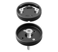 NINMORTH Aluminum for Bicycle Computer Mount Base and Bowl Set for Polar, Compatible with 28.6mm Fork Steerer Tube, Alloy + Plastic Holder