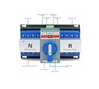 NINMORTH Automatic Dual Power Transfer Switch 63A 2P/4P 400V, CB Break Type with Short-Circuit & Overload for Protection for Generator, 1-2s Transfer Time