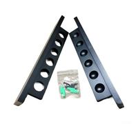 NINMORTH Billiard Pool Cue Rack, Wall Mounted Wooden 6-Hole Snooker Cue Holder for Home Game Room Bar Hall (Black)