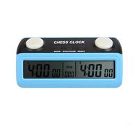NINMORTH Blue Digital Chess Timer, Multi-Mode Game Clock with Step Display for Go and Board Games, Easy Parameter Setting