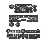 NINMORTH Button Repair Decal Sticker for SAAB 3rd Gen 9-5NG and 9-4X Climate Control & Radio Push Buttons High-Grade Vinyl, Black with White Lettering