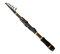 NINMORTH Carbon Fiber Telescopic Fishing Rod, 18m21m24m Length, 2kg Max Load, Lightweight 100g-163g, for Black Gold Color