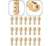 NINMORTH Carburetor Jet for Pilot Kit 21 Pcs with 8 Bleed Holes, Sizes 15-65 for Mikuni VM/for TM/for TMX VM22/210, AX100, EN, GN Carburetors