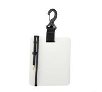 NINMORTH Diving Writing Slate with Pencil, Reusable Underwater Communication Board for Scuba and Snorkeling, for PVC Log Book for Dive Notes, Black(Black L)