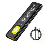 NINMORTH EDC Flashlight 550 Lm USB-C Rechargeable Flood Work Light with 5 Modes, Magnetic Tail & Pocket Clip for Outdoor, Home Repair, Camping