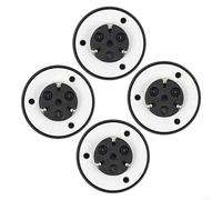 NINMORTH for Replacement for Spindle for Hub CD Holder and Systems, Plastic Motor Cover Turntable Part Smooth Disc Rotation, Black(4PCS)