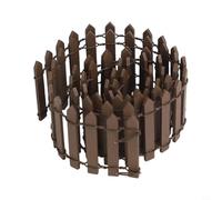 NINMORTH Natural Wood for Mini Garden Fence 90x5cm Flexible Edge Pieces for Tiny Landscaping DIY Projects Flower Pot Decoration(Brown)