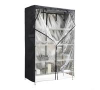 NINMORTH Outdoor Storage Rack Cover 420D Oxford Waterproof Sunproof Dustproof with for Garden Shelf for Protection Black(48x19x72inch)