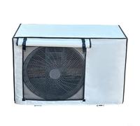 NINMORTH Oxford Outdoor AC Cover Weatherproof Air Conditioner Unit Protector Anti-UV Rain Guard with Roll-Up Straps Silver 100x80x43cm(74 * 54 * 26CM)