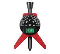 NINMORTH Pipe Center Finder Tools with Adjustable for DIAL Bubble Protractors, Magnetic Y-Shaped Aluminum Pipe Alignments Gauge for 1-1/2 to 6 Inch Pipes, Red and Black