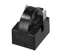 NINMORTH PTC Starter Relay Refrigerator Compressor 2 Pin Overload Protector Fridges and Coolers, 121522 Ohm, for Black