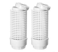 NINMORTH PVC Inground Worm Composter for Raised Garden Bed, Outdoor Farm Compost Bin with Secure Lid for Waste Reduction, Weather Resistant, White(2pcs 110mm)