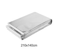 NINMORTH Reflective Polyester Film Blanket Plant Growth, Survival, and Outdoor Use 130x210cm, Silver