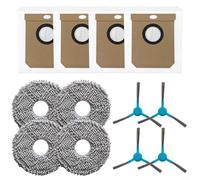 NINMORTH Replacement Mop Cloths Dust Bagsand Side Brushes Kits For Conga 20090 ProAI InfinitySoap Cut SPA Robot Vacuums