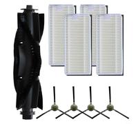 NINMORTH Replacement Side Brush Filter Kit With Main Roller Brush Side Brush Filter For Lefant U180 Pro M2 Plus M2 For K7 For OKP K8 (A)