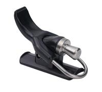NINMORTH Sea Fishing Casting Trigger Clip for Fixed Spool Rods, Nylon + for Stainless Steel Finger Saver with Thumb Button, Black (65x25x25mm, 20g)