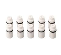 NINMORTH Set of 10 Ceramic Sandblasting Nozzles Replacement for 5 Gallon Tanks - for Robust Nozzle Heads up to 160 Bar for Rust Removal and Paint Removal 25 x 12 mm