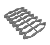 NINMORTH Silicone Roasting Rack Oven & Baking Non-, Dishwasher-Safe Cooling Rack, 23.3 x 15.6 cm, Black