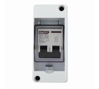NINMORTH Solar PV Combiner Box DC Circuit Breaker Switch, 2-Pole 400V/440V, IP65 for Protection Class, Includes Junction Box Unit(DC440V-16A)