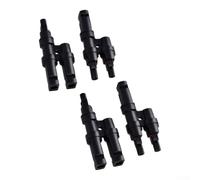 NINMORTH Solar Y Branch Connector 2 Pairs Splitter for Parallel Panel Array - IP67 Waterproof PV Adapter M/FF F/MM 10AWG Cable