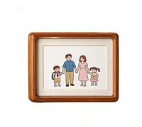 NINMORTH Solid Wood Photo Frame 15.2x20.3 cm / 6x8 inch and 20.3x25.4 cm / 8x10 inch, Modern Rectangle Display Stand with Mortise and Tenon Joint, Rounded Corners Wall Hanging or Tabletop Use