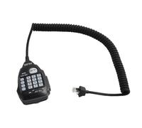 NINMORTH Speaker Microphone AnyTone AT-778UV and AT-588UV, Noise Reduction Handheld Mic with PTT Button, Shockproof Shell, Reinforced Cable, Stainless Steel Clip Car Use