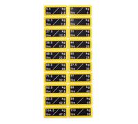 NINMORTH Weight Stack Labels Gym Equipment - for PP for Plastic Number Stickers Dumbbells, Barbells, and Tension Ropes (10LB to 100LB)