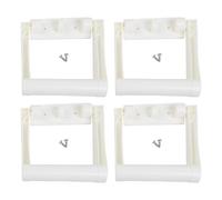 NINMORTH White Plastic for Replacement Handles for Igloo Coolers 25-72 Qt - 4 Pack with Hinges & for Stainless Steel Screws