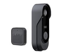 NINMORTH Wireless Doorbell Camera with Chime, 1080p HD Video, Two-Way Talk, No Monthly Fee, 2.4G WiFi for Home Security