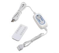 NINMORTH Wireless USB Remote Switch Cable, 5 Speeds and 2-12 Hour Timer USB Powered Fans Lights, 787 Inch White