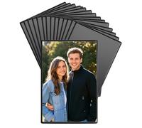 Ninnyi 15 Pcs Magnetic Photo Frames, 3.6 X 2.4in Fridge Magnet Photo Frames for Photos Postcard Notices Black
