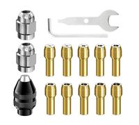 Ninnyi 15PCS 4486 Multi Tool Accessories Set for Dremel, Chuck Collet Kit
