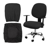 Ninnyi 2 PCS Office Chair Seat Cover, Removable Washable Elastic Fabric Cushion Protectors for Swivel Chairs