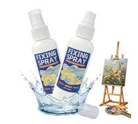 Ninnyi 2Pcs Fixative Spray, 100Ml Drawings Fast Acting Film Color Fixing Shaping for Art Pencil Charcoal and Pastel