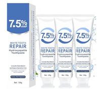 Ninnyi 3 PCS Hydroxyapatite Toothpaste, Nano Hydroxyapatite Toothpaste 7.5 for Enamel Protection Repair, Whitening, Sensitive Teeth Care, Natural Ingredients, Fluoride-Free