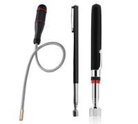 Ninnyi 3 PCS Telescopic Magnetic Pickup Tool, Magnetic Pick Up Stick for Picking Up Keys, Screws
