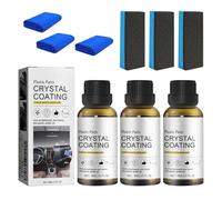 Ninnyi 3PCS Crystal Coating Plastic Restoration, Coating Agent for Automotive Plastics, Long Duration Plastic Parts Refurbish Agent for Automotive